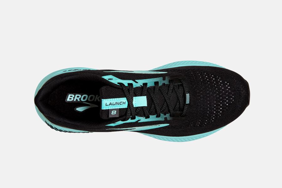 Brooks Launch Gts 8 Road Loopschoenen Dames - Zwart/Blauw - 873460HMF